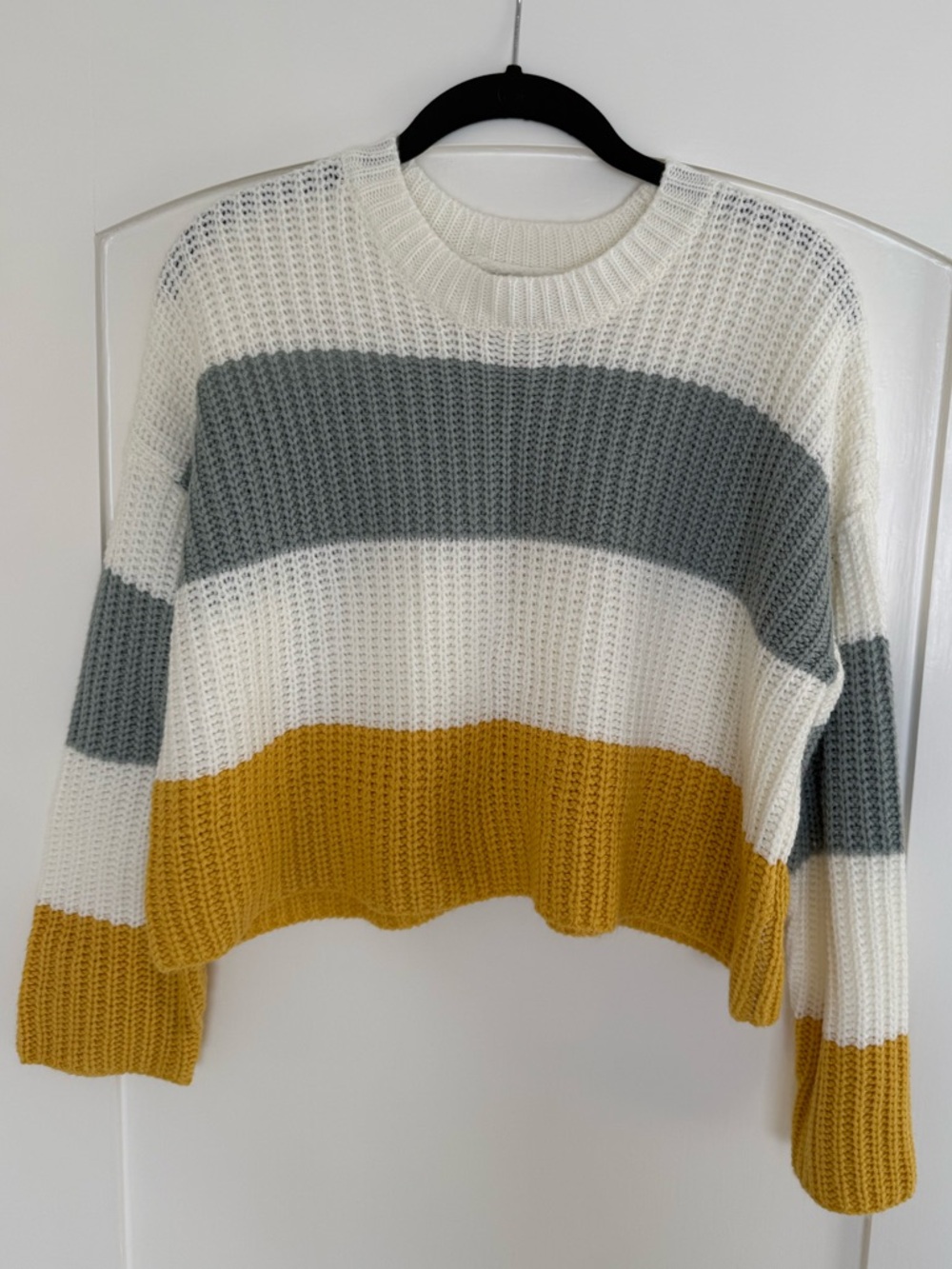 Sincerely Jules, Cropped Striped Sweater - Picture 4 of 8